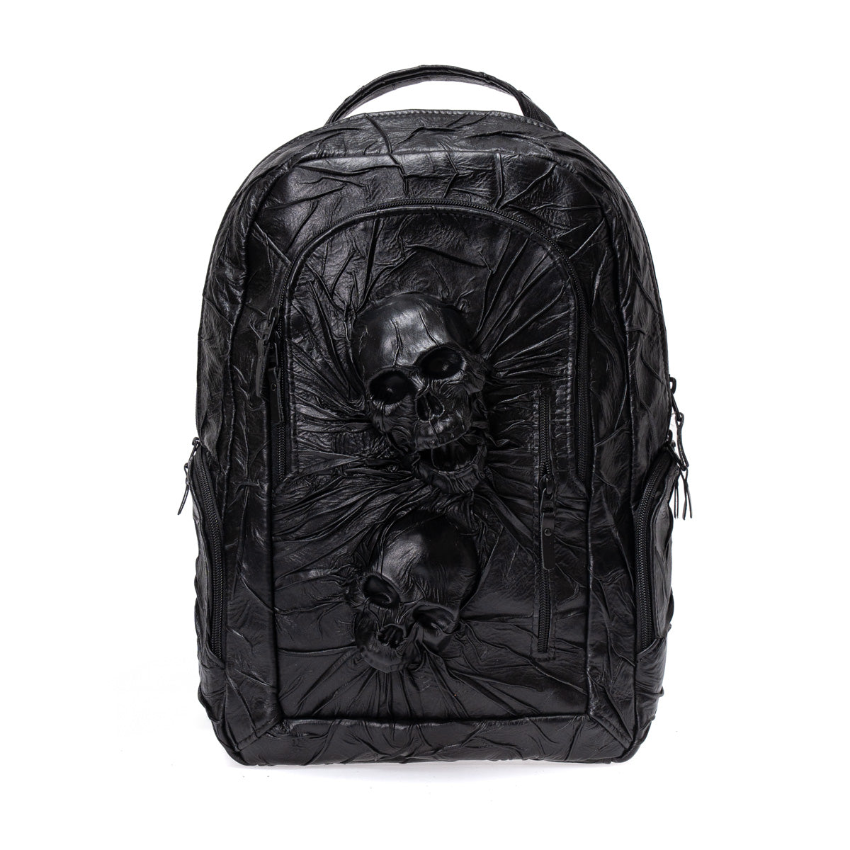 black leather skull backpack purse FLESH Handmade | Gothic Rucksack usa made leather Herschel Supply Co. Retreat, Going out Size:5/0 10pk